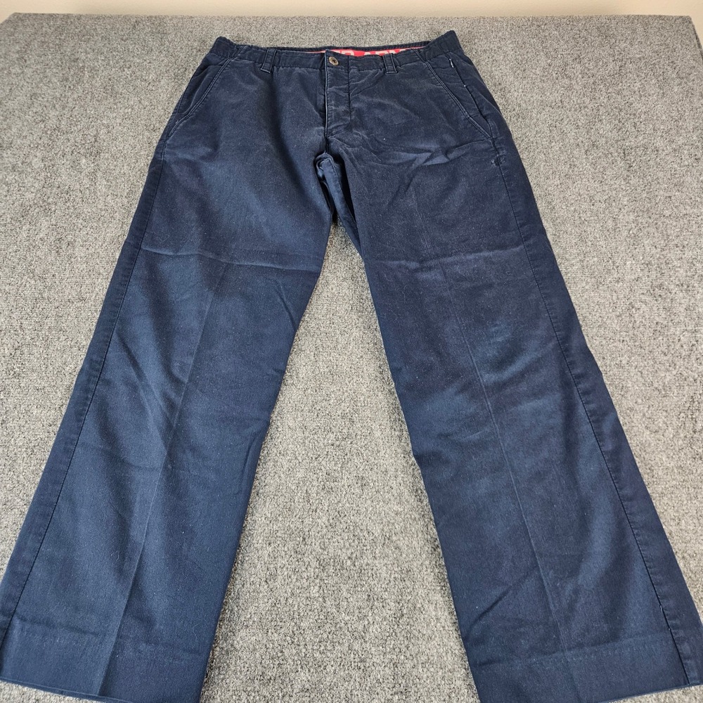 Under Armour Mens Jake Flint Navy Blue Chino Golf Pants 34x30 Straight Leg